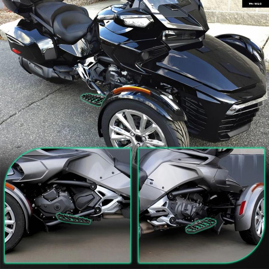 ブランド登録なし - 並行輸入品 CAN-AM SPYDER F3-L 2016-2025相応う 上滑り打ちきり フットペグ COMT 立ち会い場ゲーム盤