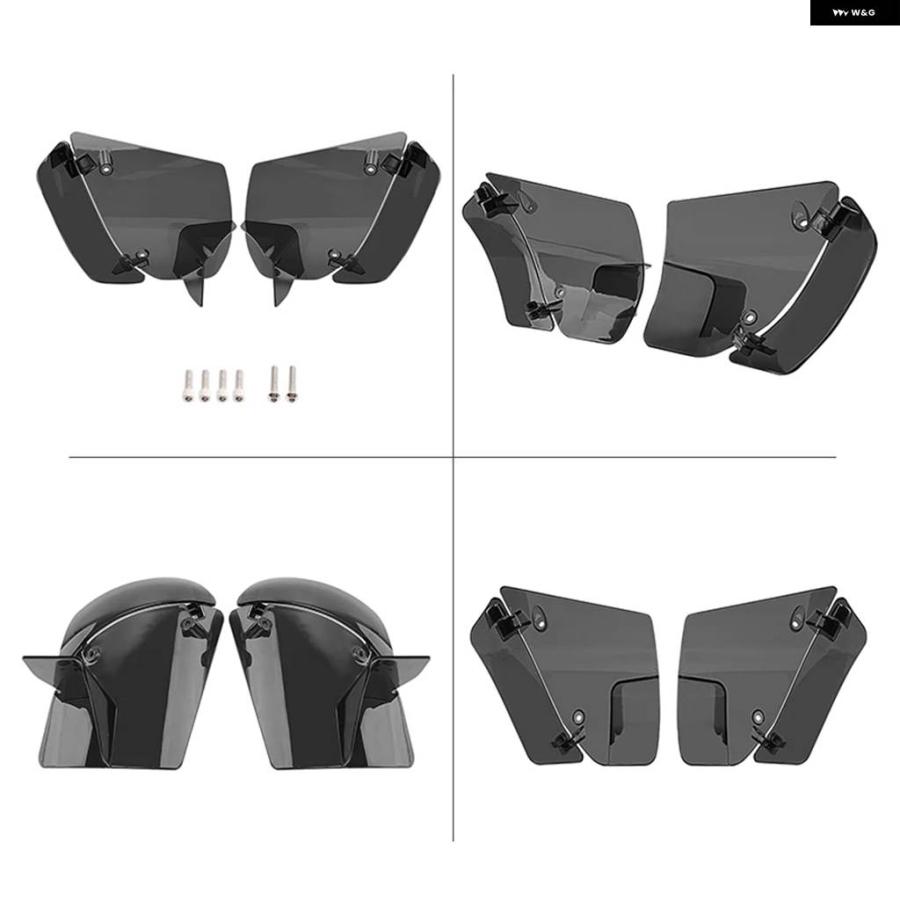 並行輸入品 オートバイ エア ディフレクター ABS反射サドルシールド エアヒート ディフレクター ハーレー ツーリング ロードグラ_6