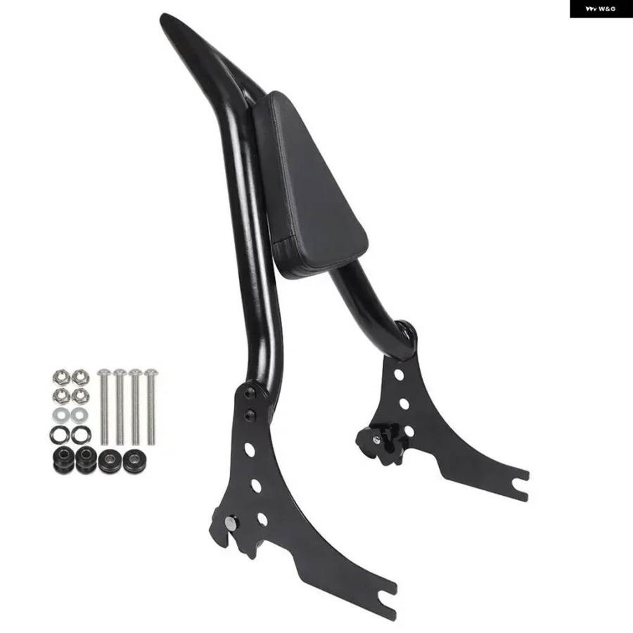 並行輸入品 オートバイ 着脱式リアバックレスト パッド パッセンジャー シーシーバー ブラケット ハーレー スポーツスター アイアン 1200 48 72_5
