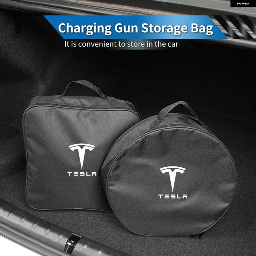並行輸入品 防水 カー充電 ケーブル 収納 バッグ EV オーガナイザー