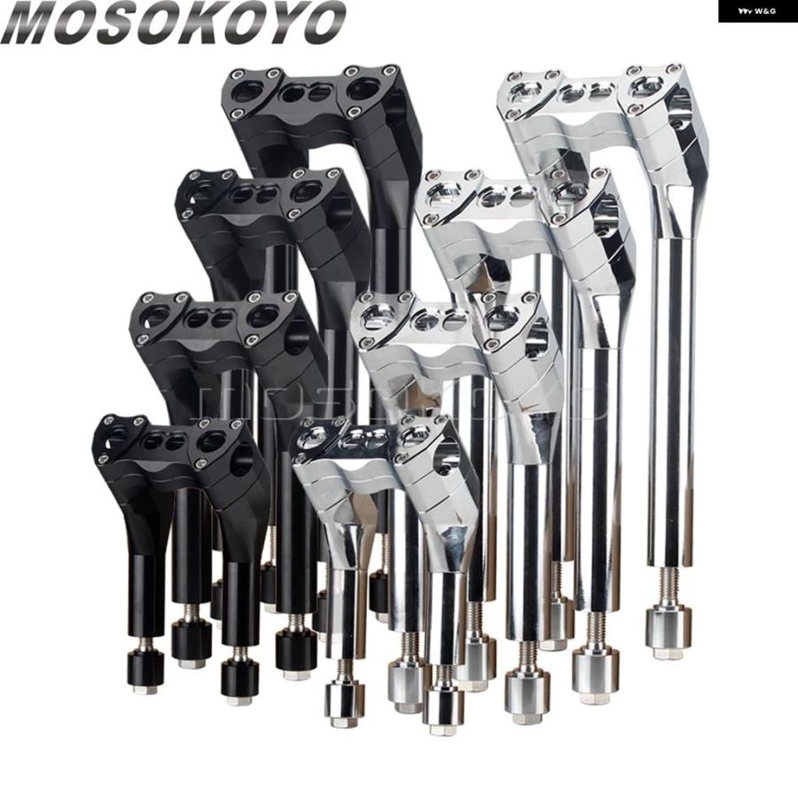 ブランド登録なし - 並行輸入品 6in 8in 10in 12in 1in プルバック 引っ切りない ライザー 手持ち部分赤ちょうちん ご機嫌 表現スタイル マウント クランプ ハーレー ダイナ ファ