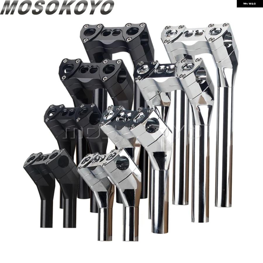 ブランド登録なし - 並行輸入品 6in 8in 10in 12in 1in プルバック 引っ切りない ライザー 手持ち部分赤ちょうちん ご機嫌 表現スタイル マウント クランプ ハーレー ダイナ ファ