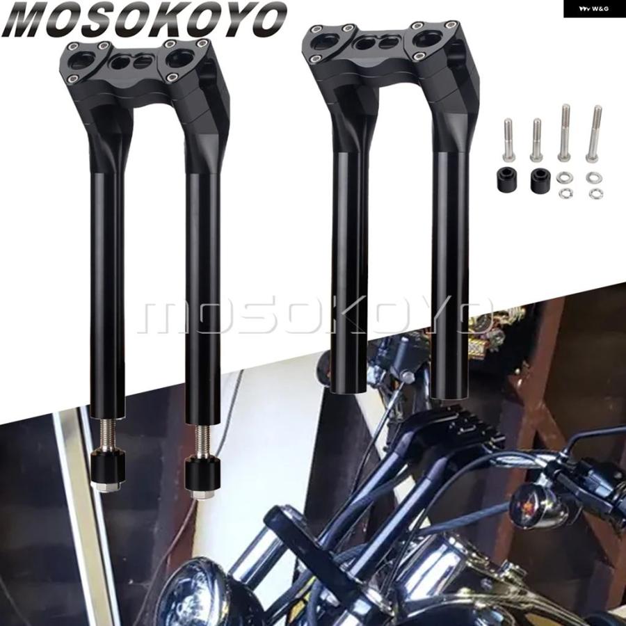 ブランド登録なし - 並行輸入品 6in 8in 10in 12in 1in プルバック 引っ切りない ライザー 手持ち部分赤ちょうちん ご機嫌 表現スタイル マウント クランプ ハーレー ダイナ ファ