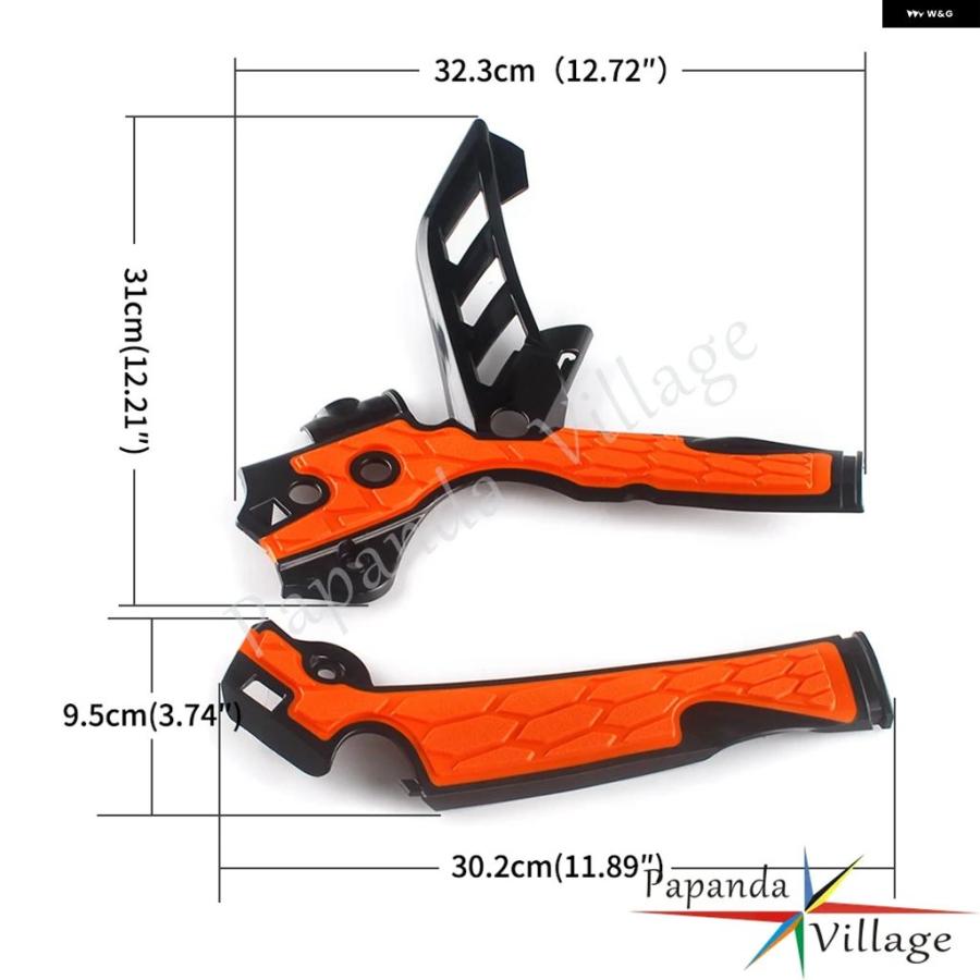 ブランド登録なし - 並行輸入品 オレンジ色/オレンジ色白いこと ダート 自動二輪車 ひな型 かばい立て MX エンデューロ ひな型 かばい立て EXC SX SX-F XC XC-W XC-F 125-500