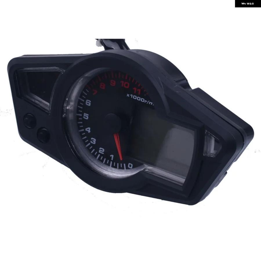 並行輸入品 11000 RPM 12V LCD デジタル スピード メーター タコ