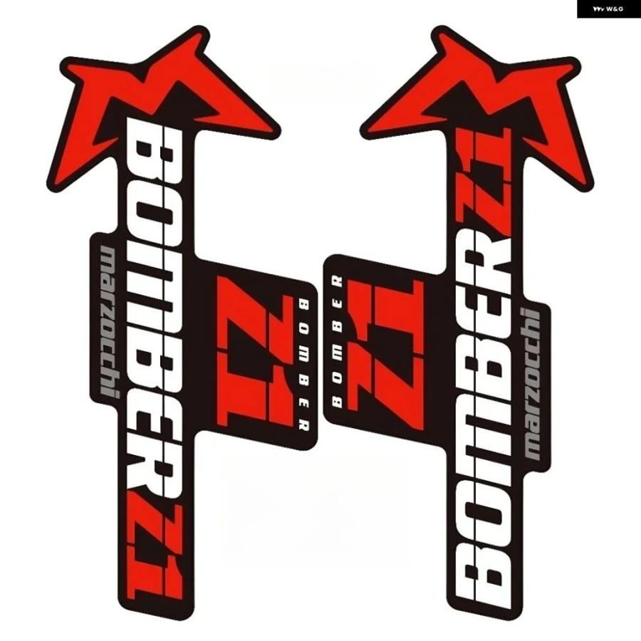 並行輸入品 マルゾッキ BOMBER Z1 フロント フォーク ステッカー