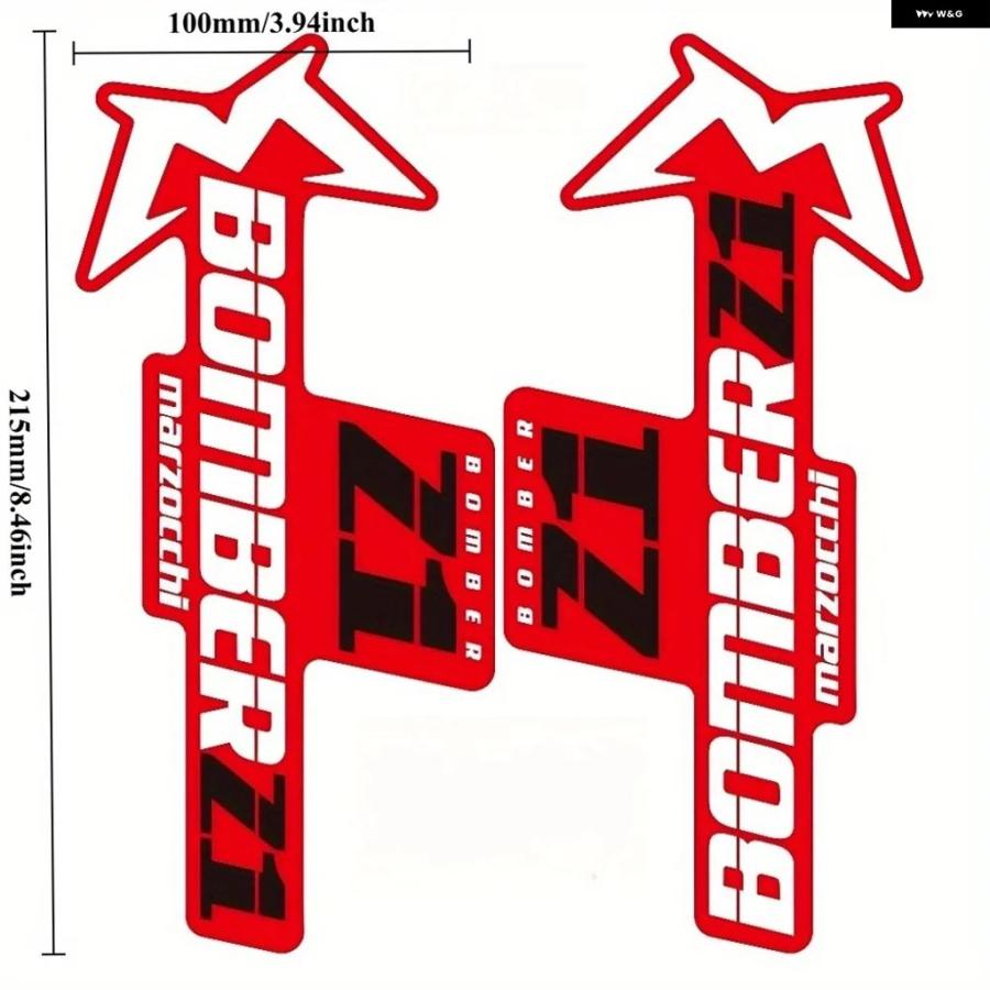 並行輸入品 マルゾッキ BOMBER Z1 フロント フォーク ステッカー