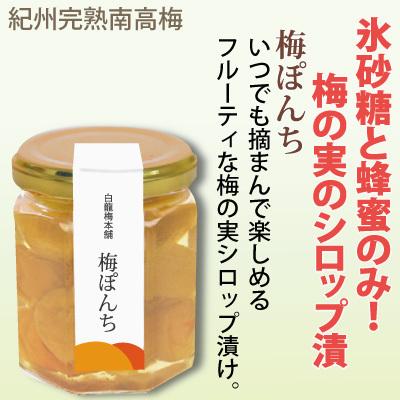 紀州 南高梅 コンポート 梅ぽんち 145g 瓶入 添加物不使用 和歌山