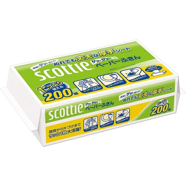 スコッティ ペーパーふきん サッとサッと 400枚(200組) ×6個セット｜hakusan-shop｜02