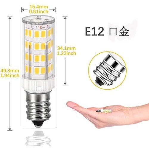 E12 LED電球、E12口金、360lm、4Wはハロゲン電球40W相当、可変調光、電球色3000k、全配光タイプ、高輝｜hakusan-shop｜04