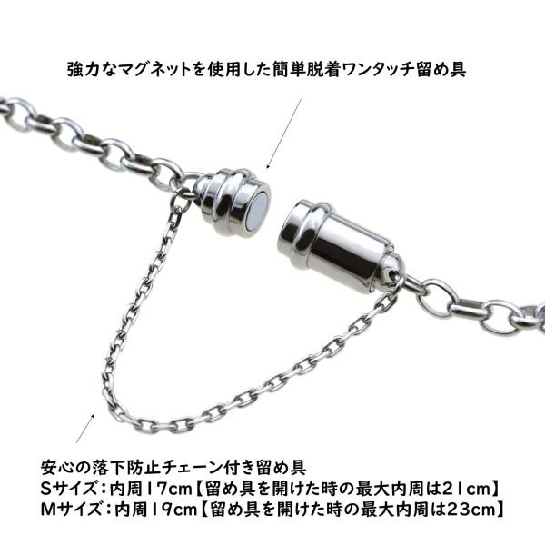 遺骨ブレスレット 手元供養 メモリアル 遺骨入れ ステンレス 316L レディース メンズ レディースの画像