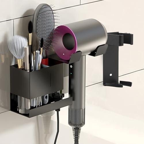 ドライヤースタンド ヘアアイロン 収納 ドライヤー掛け 収納 壁掛け 犬