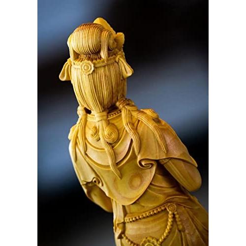 木彫り 仏像 観音像 観世音菩薩像 20cm 高級天然ツゲ木彫り 美術 木彫り 仏像 観音像 観世音菩薩像 20cm 高級天然ツゲ木彫り 美術