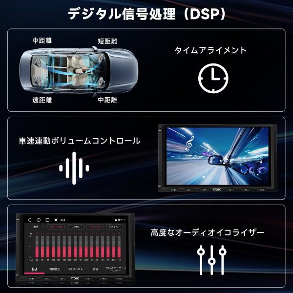ATOTO S8MS Androidナビ 2DINディスプレイオーディオ、8コア4GB+