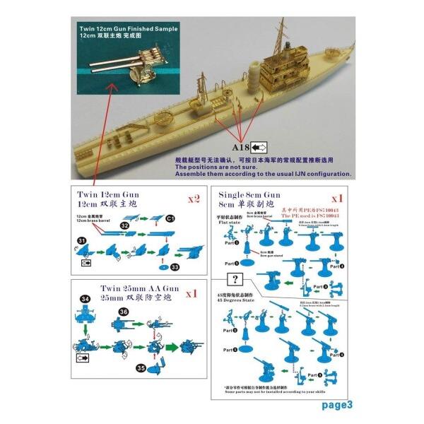 1/700 第二次世界大戦 日本海軍 特設砲艦 南海 フルキット レジンキット_4