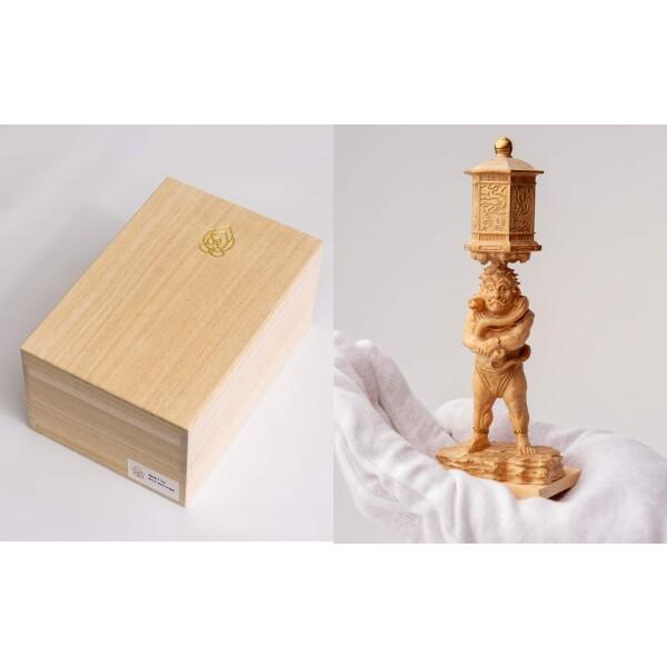 極小仏 竜燈鬼 （木製：ツゲ）＿木彫り 仏像 仏像ワールド（GSBりゅうとうき_6
