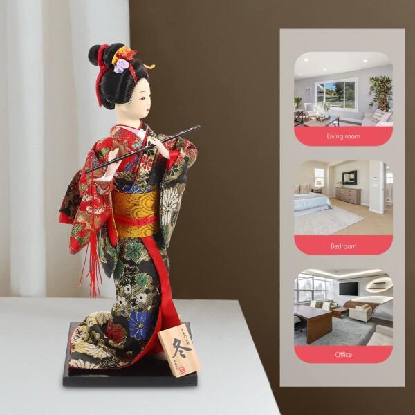 舞踊 舞妓 日本 30cm 日本のお土産 外国人へのプレセント 日本着物 芸者 モ デル の装飾 冬_1