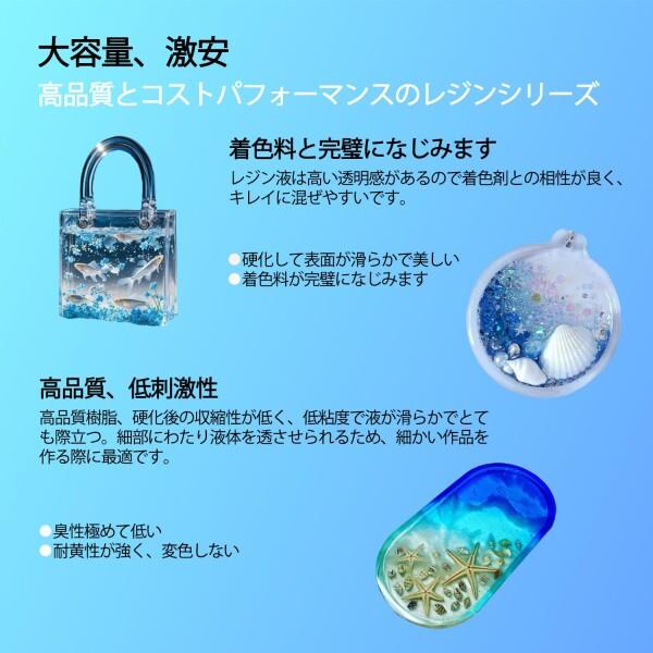 Renobond エポキシ樹脂 二液性レジン液 大容量 4.3kg/128oz (A液+B液) 低刺激性 高い透明 高硬度 黄変し_2