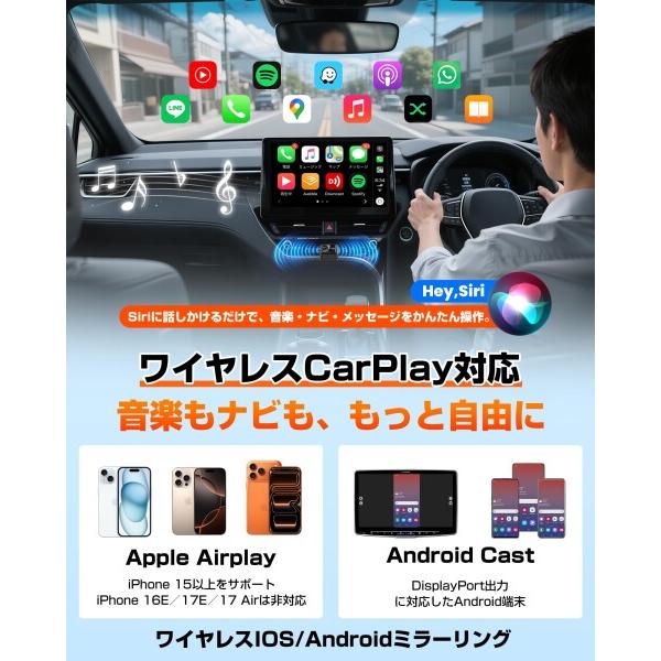 GETPAIRR Mirror Cast ミラーリング＆CarPlayワイヤレスアダプター