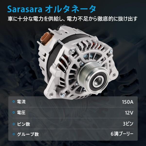 Sarasara オルタネーター ノート E12 NE12 日産車用 高出力