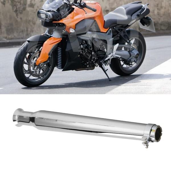 スポーティスタイル エキゾーストパイプ オートバイ 汎用 スライディングブラケット付き 45mm直の画像