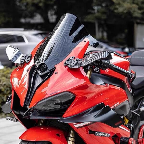 For GSX R125 GSX-R125 gsx r125 風翼バックミラーオートバイミラーオートバイ翼ミラー風翼反射鏡隠しミの画像