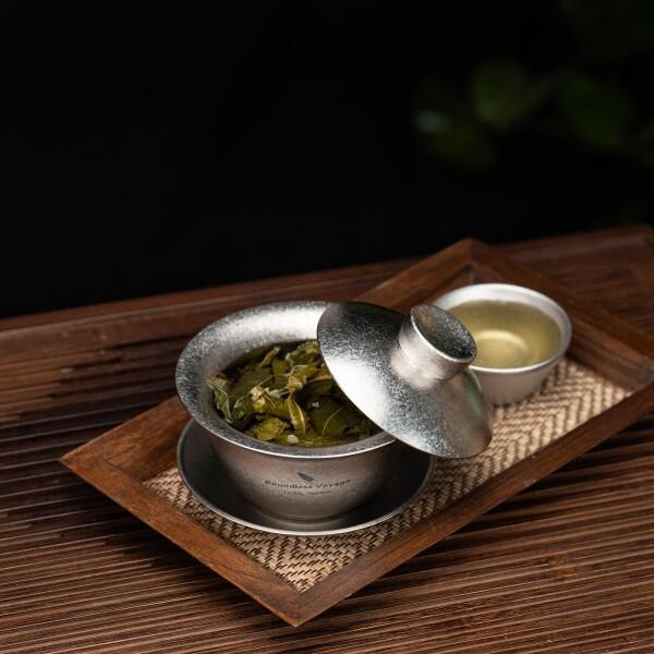 Boundless Voyage チタン蓋碗 130ml ダブルウォール茶碗 耐熱 保温