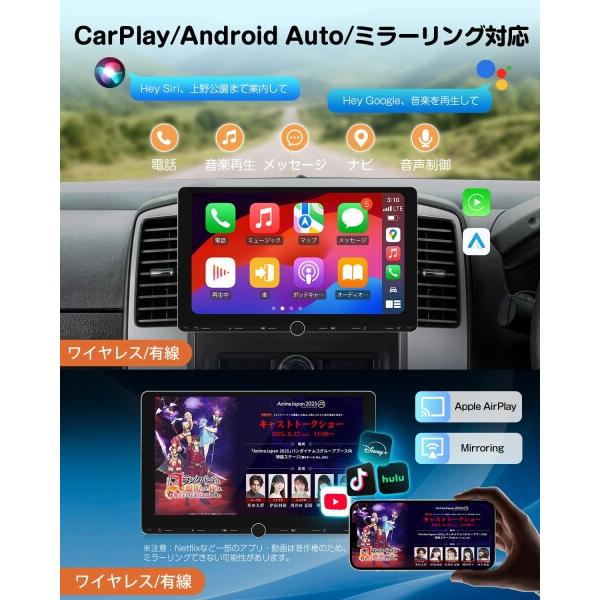 Eonon EONON 10.1インチディスプレイオーディオ 2DINカーナビ 