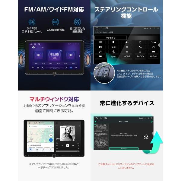 Eonon EONON 10.1インチディスプレイオーディオ 2DINカーナビ 