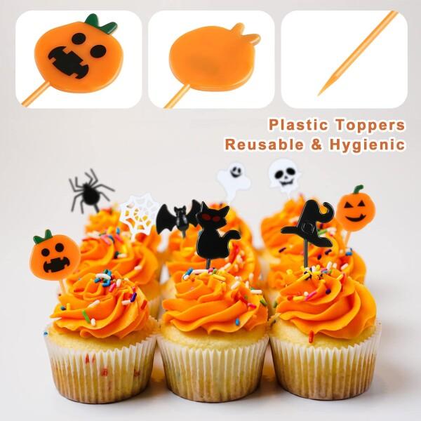 ハロウィン ケーキトッパー カップケーキトッパー 8種16枚 ハロウィン ケーキトッパー カップケーキトッパー 8種16枚 - メルカリ