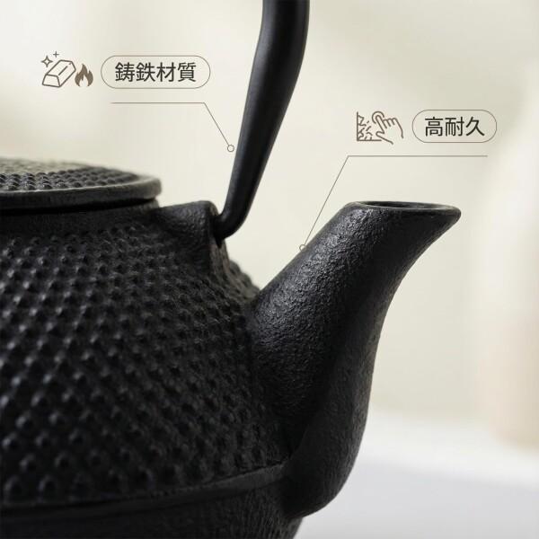Qoexio 鉄瓶 南部鉄器 急須 IH対応 鉄びん やかん・ケトル 茶こし付き