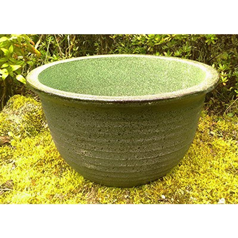 即納最大半額 風雅 メダカや金魚 ビオトープ創り 13号 園芸用品 中型睡蓮鉢 伯さんストアの睡蓮鉢 睡蓮鉢 水生植物に 風雅 陶器製 国内発送即納