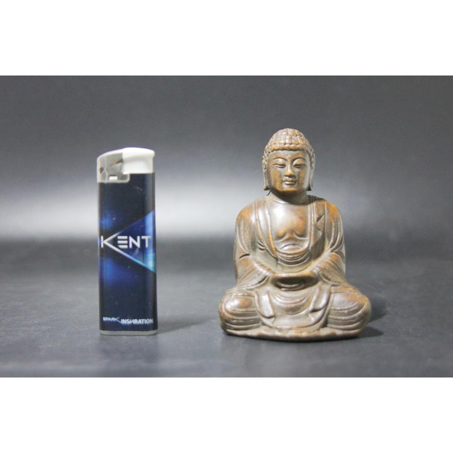 聴雲＞ 石彫阿弥陀仏像 彫刻 置物 古玩 古美術品 骨董品 m-73 : b001 