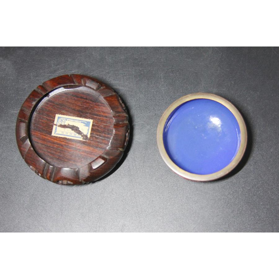 ＜聴雲＞ 堆朱 置物 花図 煎茶道具 壺 中国古玩 古美術品 骨董品 m-77の画像