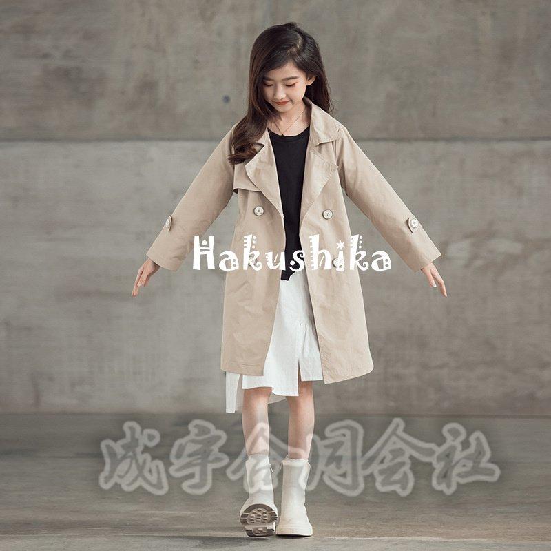 再再販 女の子 キッズ ウィンドブレーカー 韓国子供服 秋 可愛い ジュニア 女児 防風ジャケット ブルゾン スプリングコート トレンチコート ロングコート ファッション ジャケット ブルゾン サイズ 130 Www Theopengate Org Il