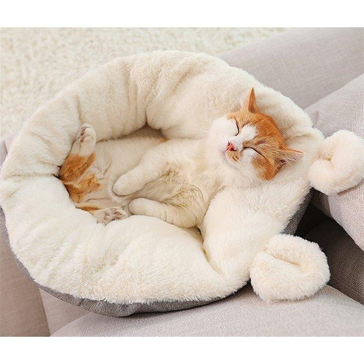 キャットハウス 猫ベッド キャットベッド クッション ペットベッド ペット用品 冬 可愛い 寝床 小型犬 洗える 滑り止め 犬猫用 通年タイプ 防寒 Sale 75 Off 冬