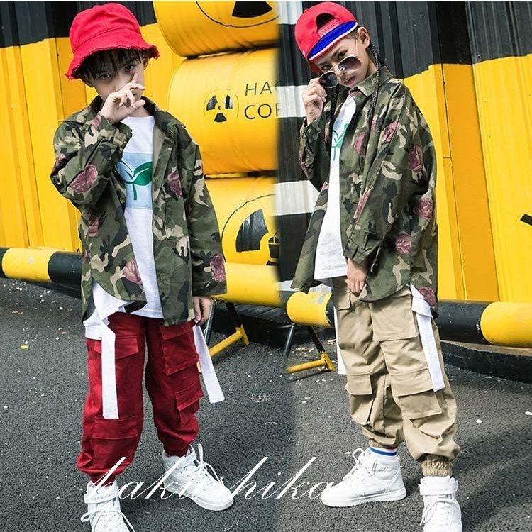 キッズ ダンス衣装 ヒップホップ Hiphop パンツ ダンスパンツ 長ズボン 男の子 ジャズダンス 女の子 演出服 練習着 子供用 安心発送 発表会 ステージ衣装