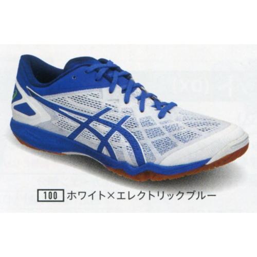 ASICS - ピンポン シューズ 殴り込みＤＯＭＩＮＡＴＥＦＦ２ ２７．０珊 白いこと×エレクトニックブルー 棚卸し資産区分線特価売りわたす 卓球-スポーツ-シューズ