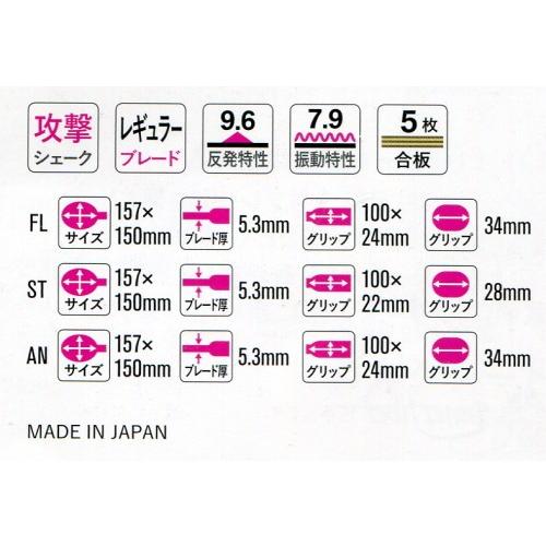 バタフライ（Butterfly） 卓球 ラケット インナーフォースレイヤー
