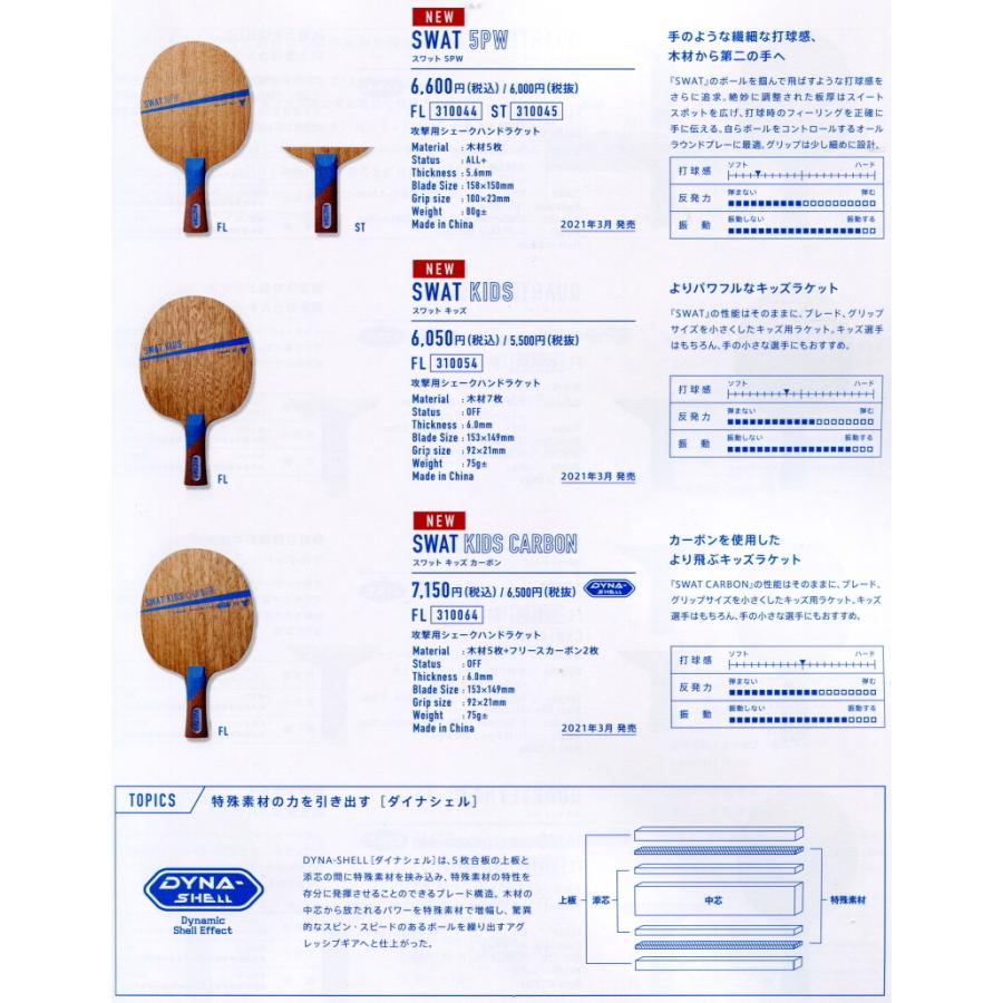 VICTAS（ヴィクタス） 卓球 ラケット SWAT CARBON スワット
