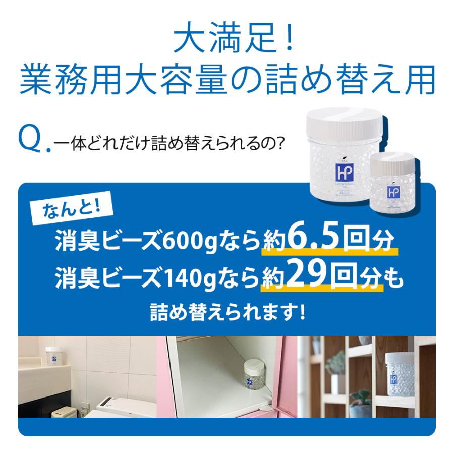 消臭ビーズ 詰め替え用 4.0kg | 消臭剤 消臭 無香料 無臭 強力 業務用 置き型 ペット  トイレ ハル・インダストリ エアソフィア・ハイパー｜hal-industry｜05