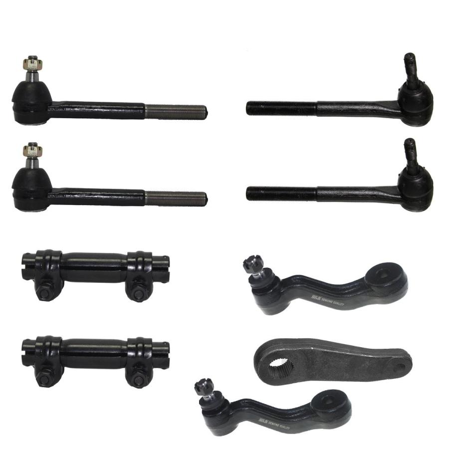Detroit Axle 2WD Models 9pc Front Inner Outer Tie Rods, Adjustment S