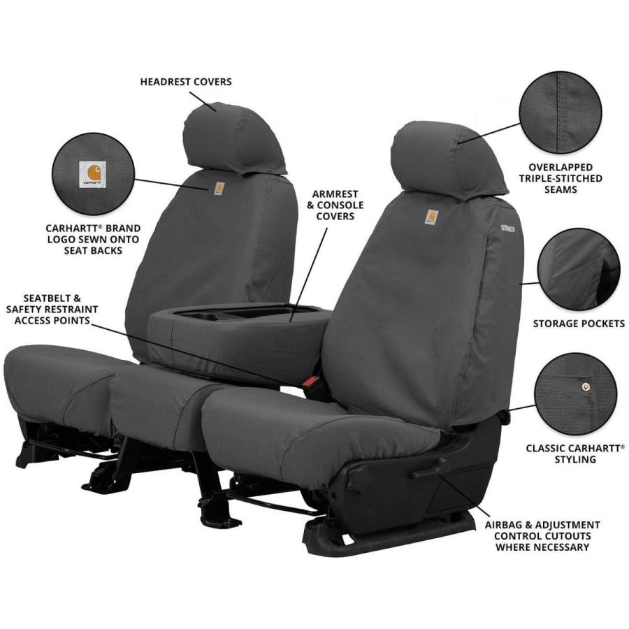 Covercraft Carhartt SeatSaver Front Row Custom Fit Seat Cover for Sele