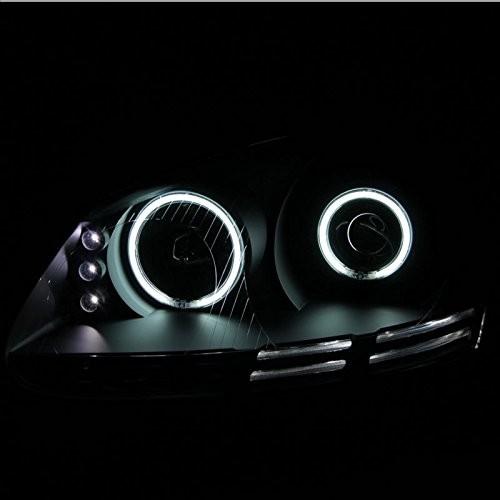 在庫限りSALEの通販 SPPC Headlights Black Assembly Set (CCFL Halo Rings) For Volkswagen Ra
