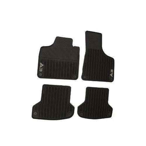 AUDI Genuine Accessories 8P1061450041 Black Rubber Front and Rear All