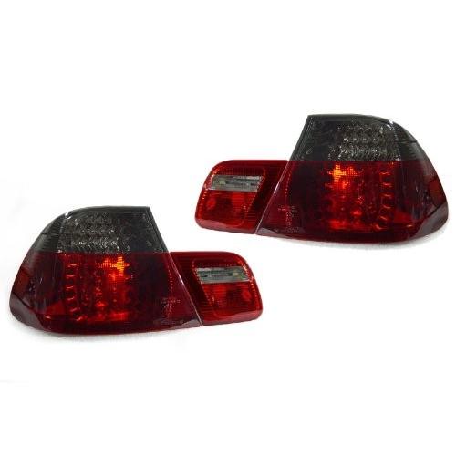 DEPO Red/Smoke LED Lights OEM Replacement Tail Light Lamp Compatible F