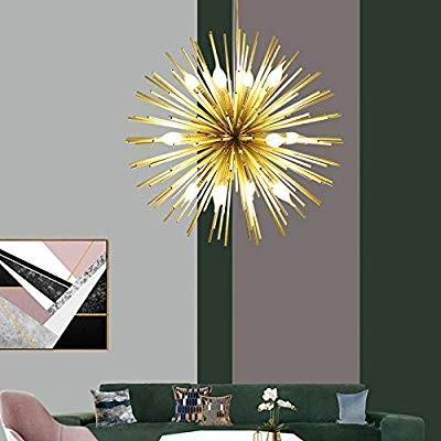 【残りわずか】 Lamp Light Ceiling Chandelier Sputnik Golden Pendant Fixture Lighting シャンデリア
