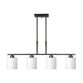 Forte Lighting 2664-04-32 Signature 4 Light 35 inch Antique Bronze Isl