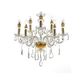 Top Lighting 9-Light Gold Finish Crystal Chandelier Pendant Ceiling Li