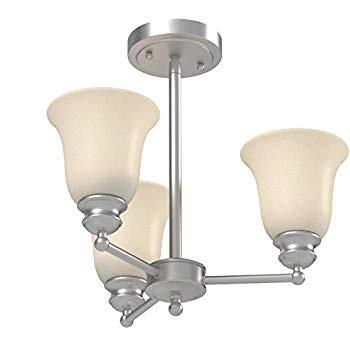 Ravenna Home Classic Light Semi-flush Mount Chandelier, Bulbs Includ